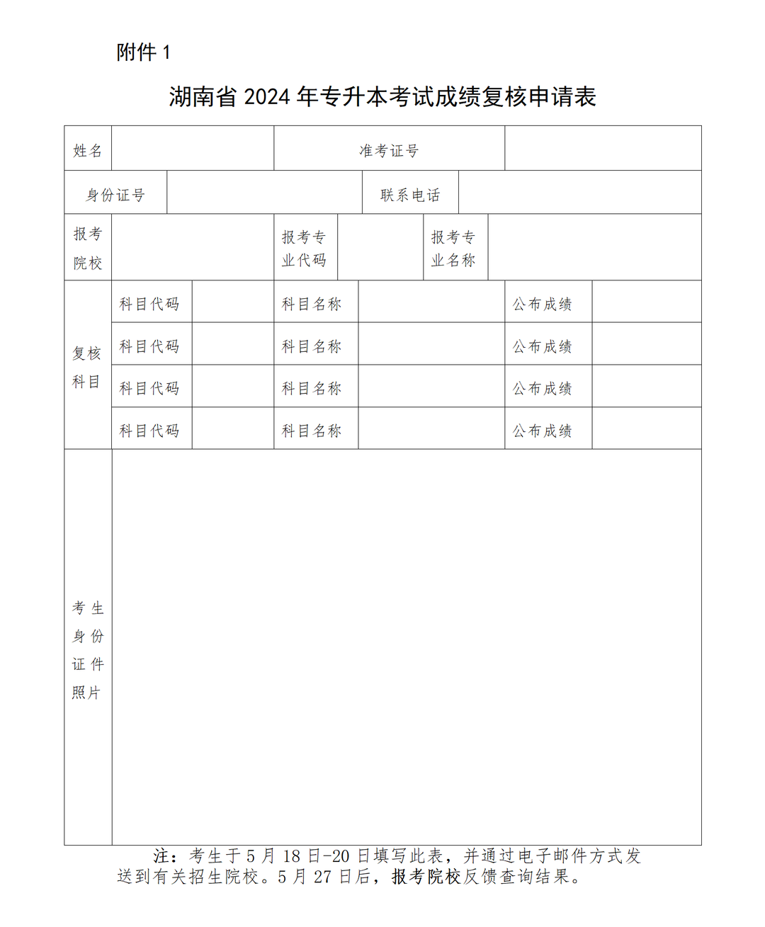 2024年湖南省专升本考试成绩查询公告