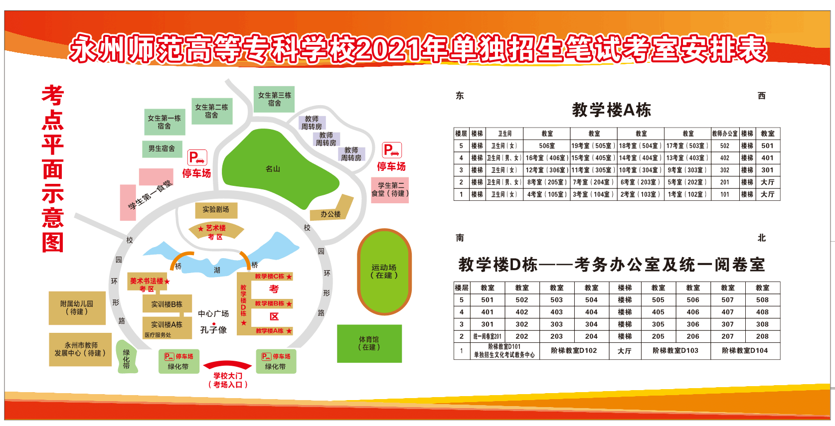 永州师范高等专科学校2021年单独招生考试须知(图1)