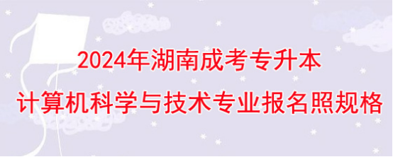 2024年湖南成考专升本计算机科学与技术专业报名照片规格多大？(图1)